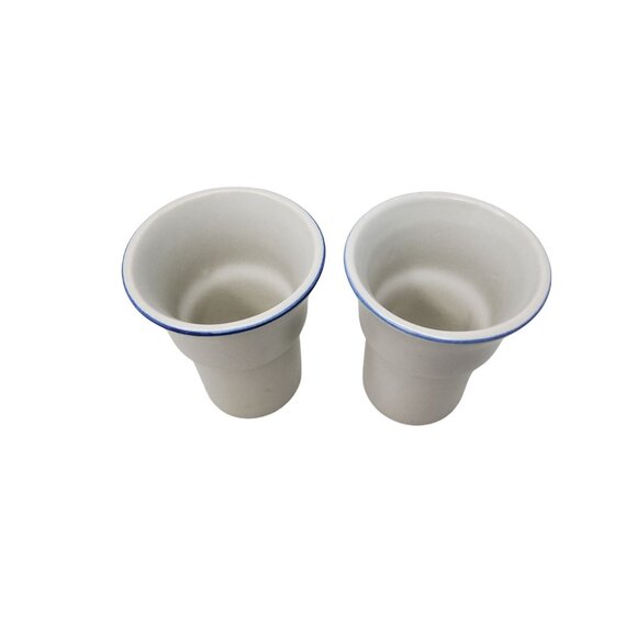 Vintage Platzgraff Yorktowne Stoneware Ice Cream Cups Set Of 2 - Picture 3 of 4